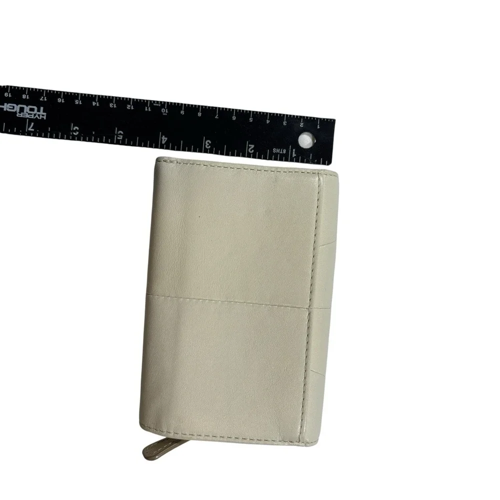 Coach White & Gold Leather Soho Buckle Envelope Wallet‎